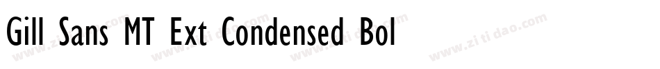 Gill Sans MT Ext Condensed Bold(1)字体转换